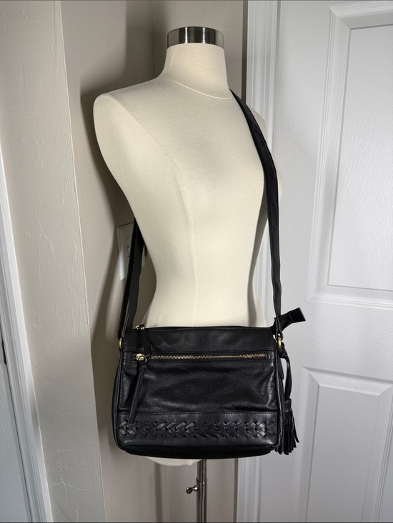 Great American Leatherworks Handbags - Great American Leather Works black leather crossbody shoulder bag western